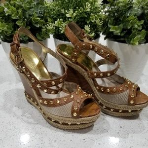 Michael Kors Jade Studded Wedge Sandals